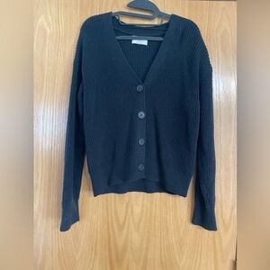 Old Navy Black Button-Up Cardigan